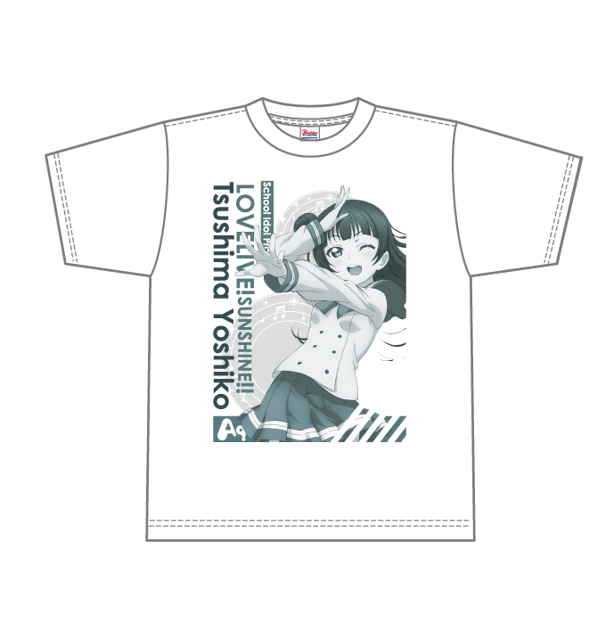 ラブライブ サンシャイン ホワイトtシャツ 津島善子 Mサイズ Liverpool