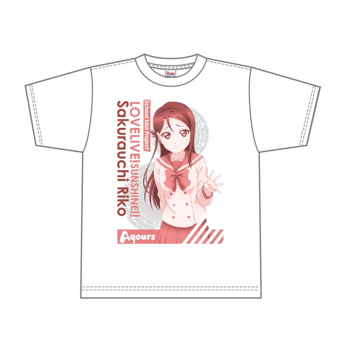 ラブライブ!　サンシャイン!!　ホワイトTシャツ　桜内梨子 Mサイズ