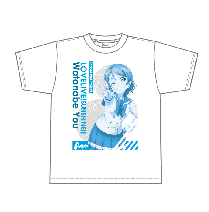 ラブライブ!　サンシャイン!!　ホワイトTシャツ　渡辺 曜 Mサイズ