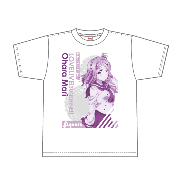 ラブライブ!　サンシャイン!!　ホワイトTシャツ　小原鞠莉 Mサイズ